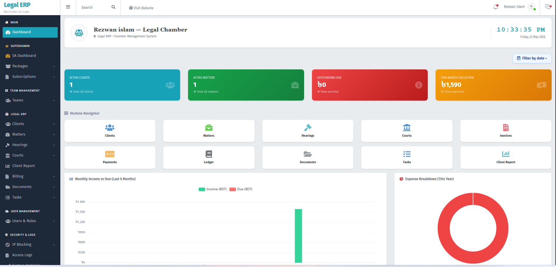 Legal ERP Solution